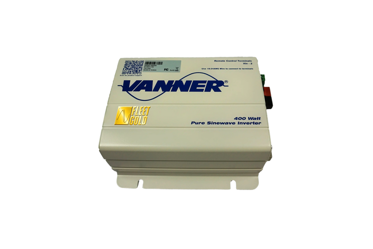 Above view of the Vanner 400 watt power inverter 