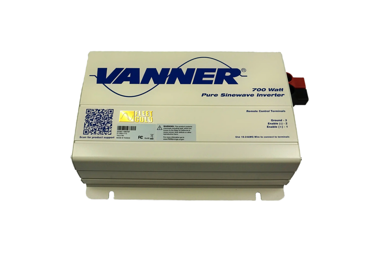 Above view of the Vanner 700 watt power inverter