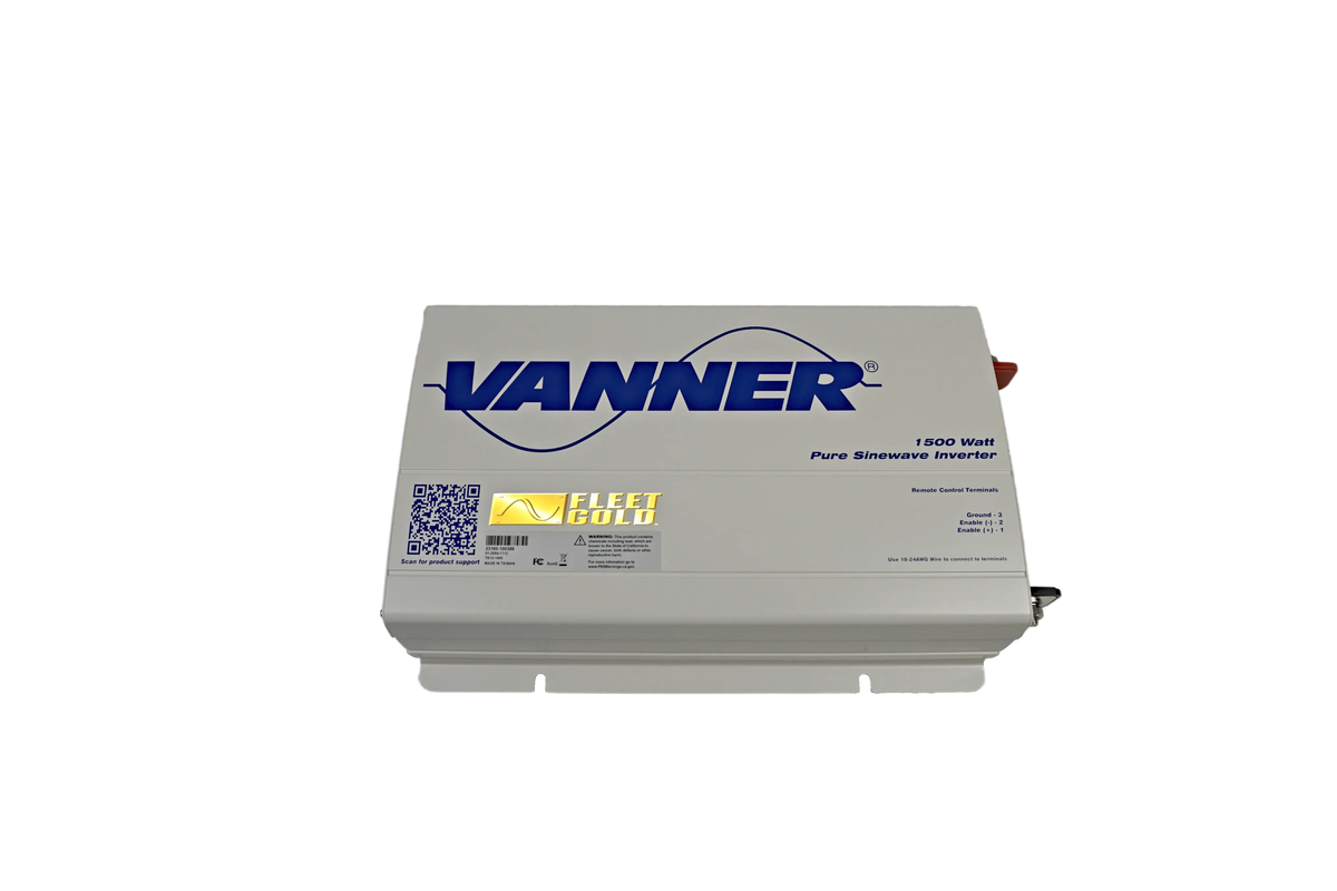 Above view of the 1,500 watt Vanner power inverter 