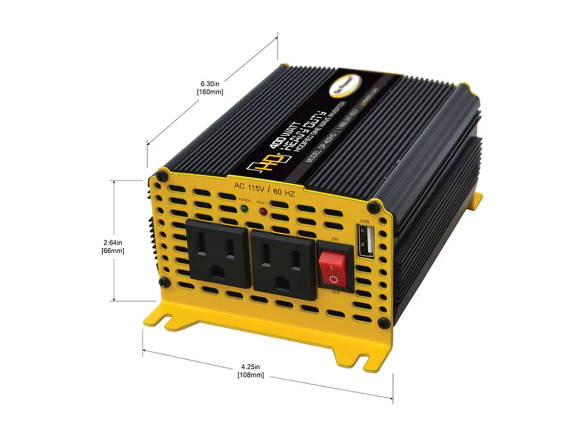 GoPower 400 Watt / 12V Inverter