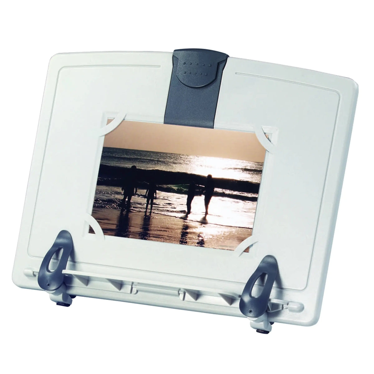 Built-in Picture Frame: Holds 4&quot; x 6&quot; photos.