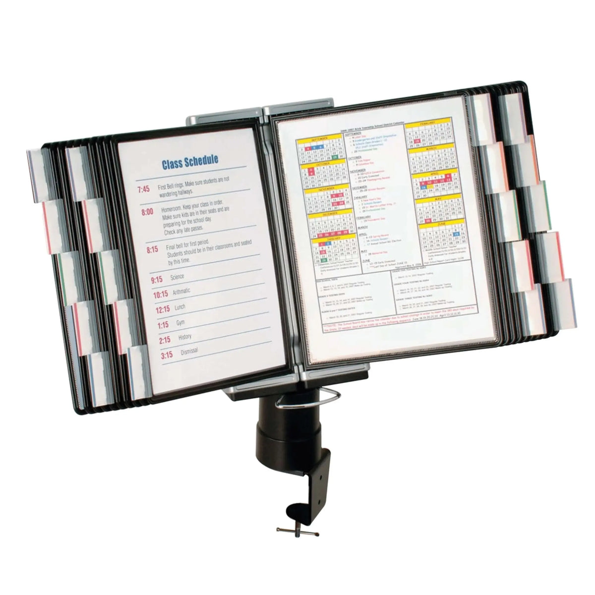 Desk Clamp Reference Organizer 