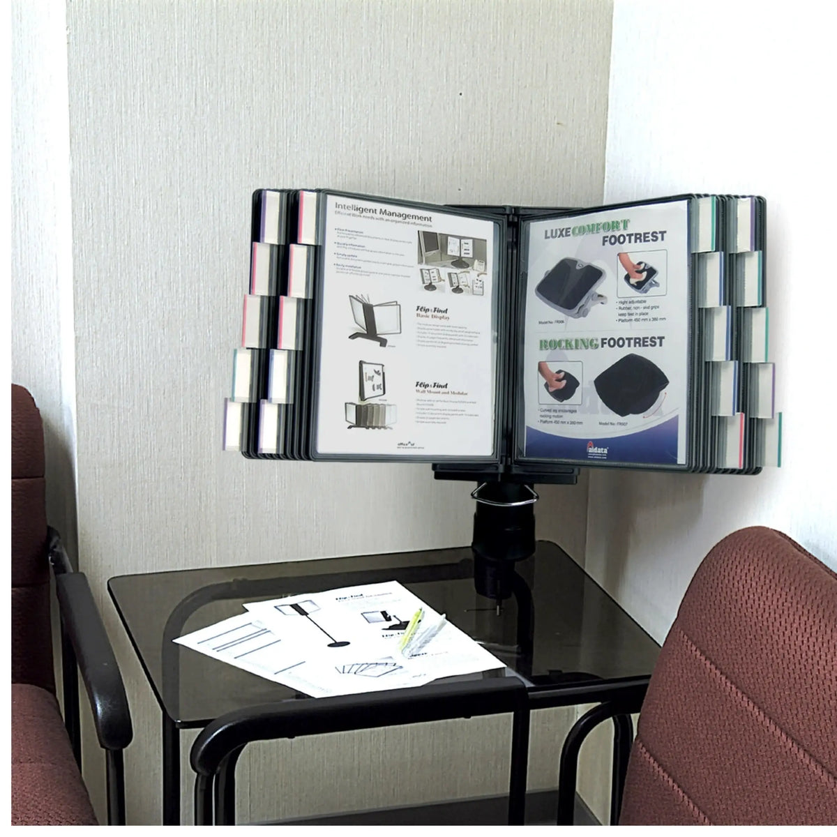 Desk Clamp Reference Organizer