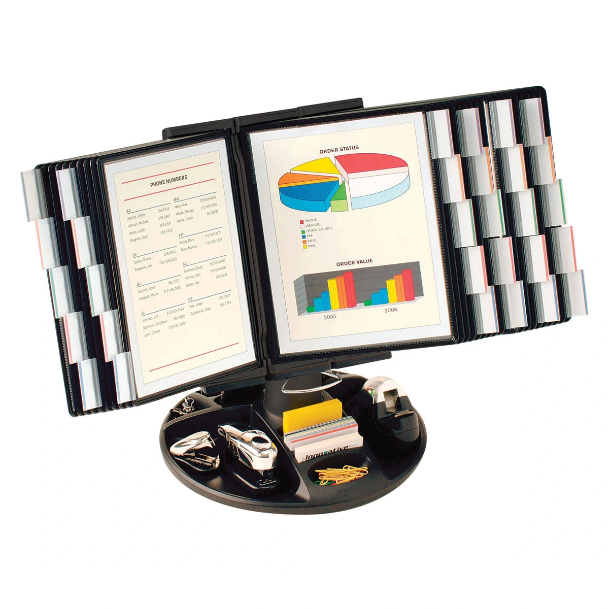 Deluxe Rotary Base Reference Organizer