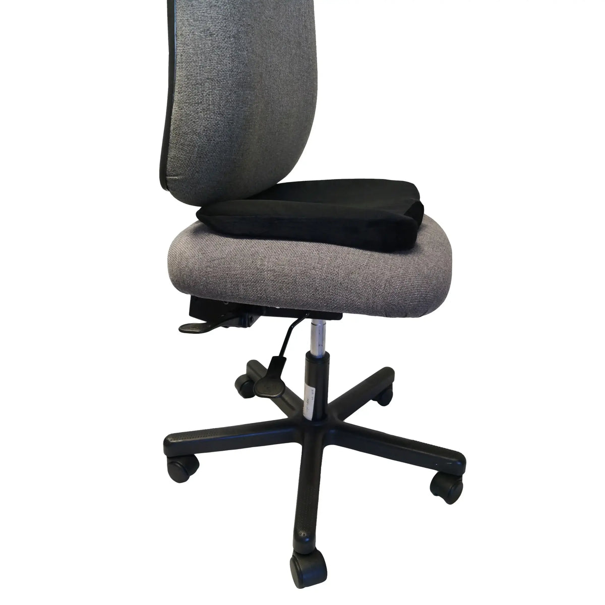 Gel Seat Cushion on a gray office chair