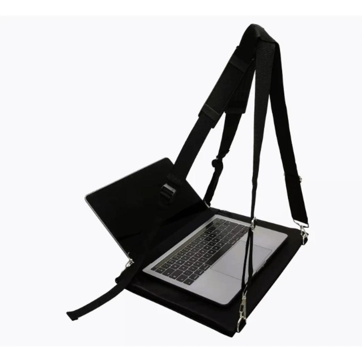 Open angle of the Laptop Harness not attached to a person.