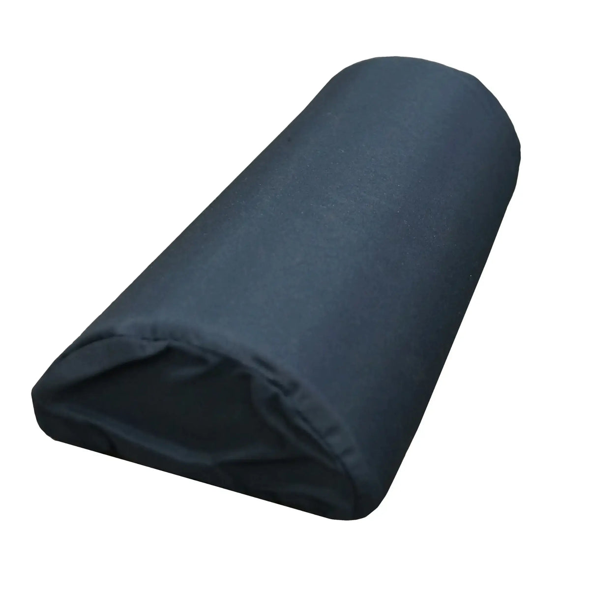 Top-down view of the half moon design cushion to support the lower back reducing lumbar strain and tension.