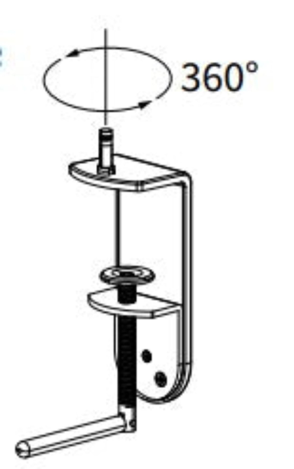 Astra 3 (Single and Double) - Two Piece C-Clamp Mount