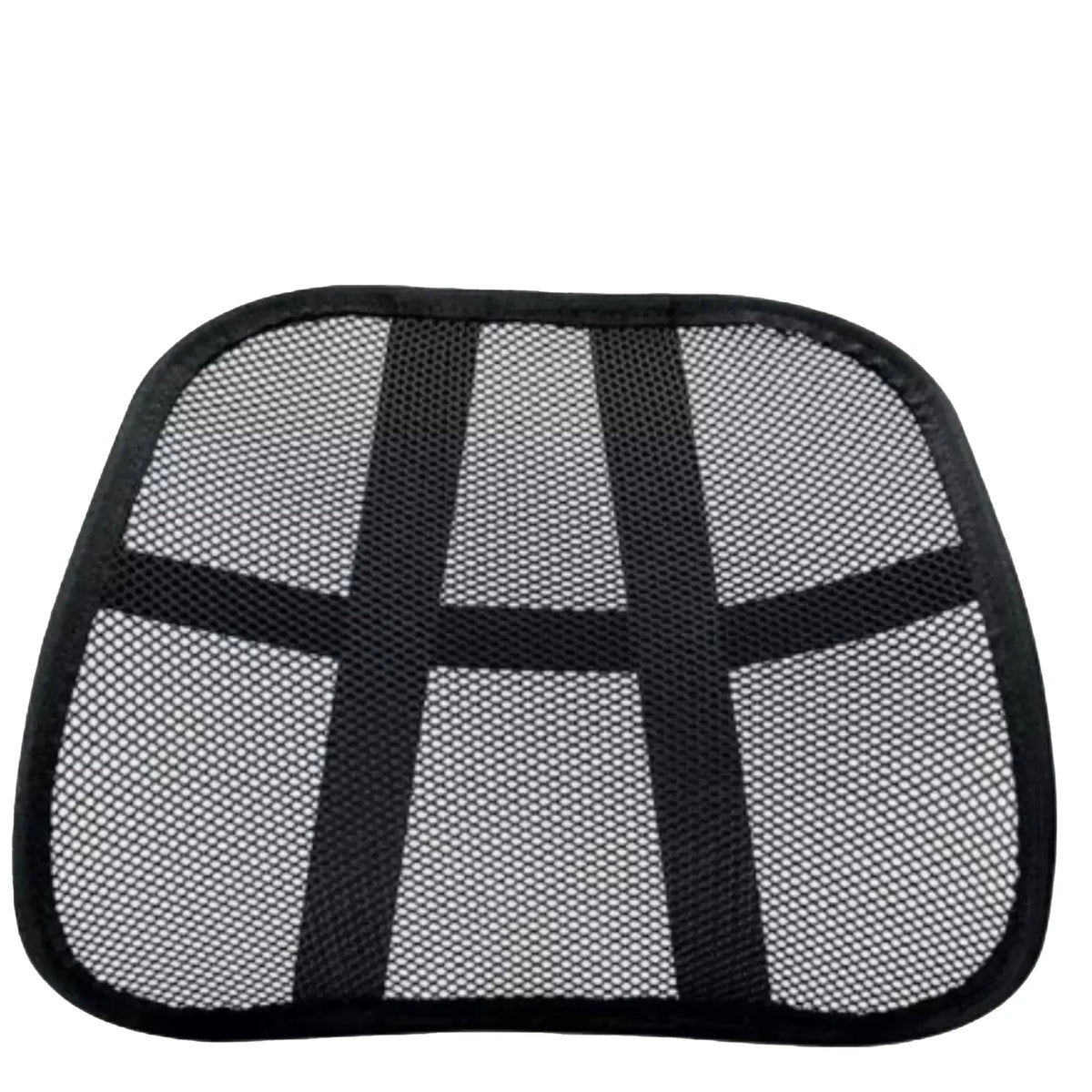 Breathable mesh allows airflow to reduce heat and improve comfort. Elastic strap fits almost any chair.