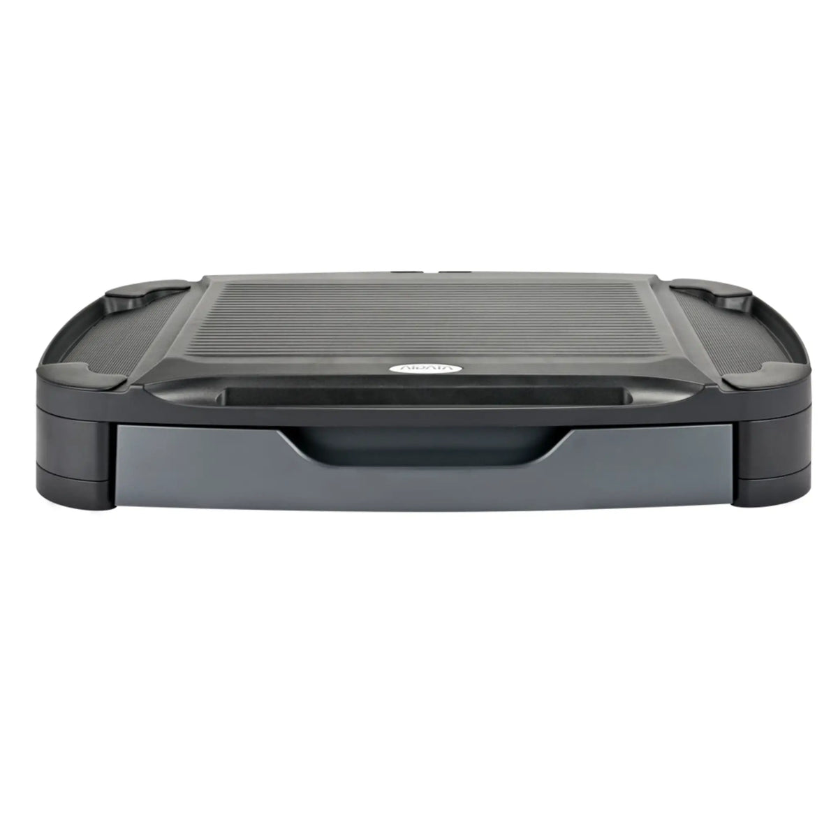 Black monitor riser