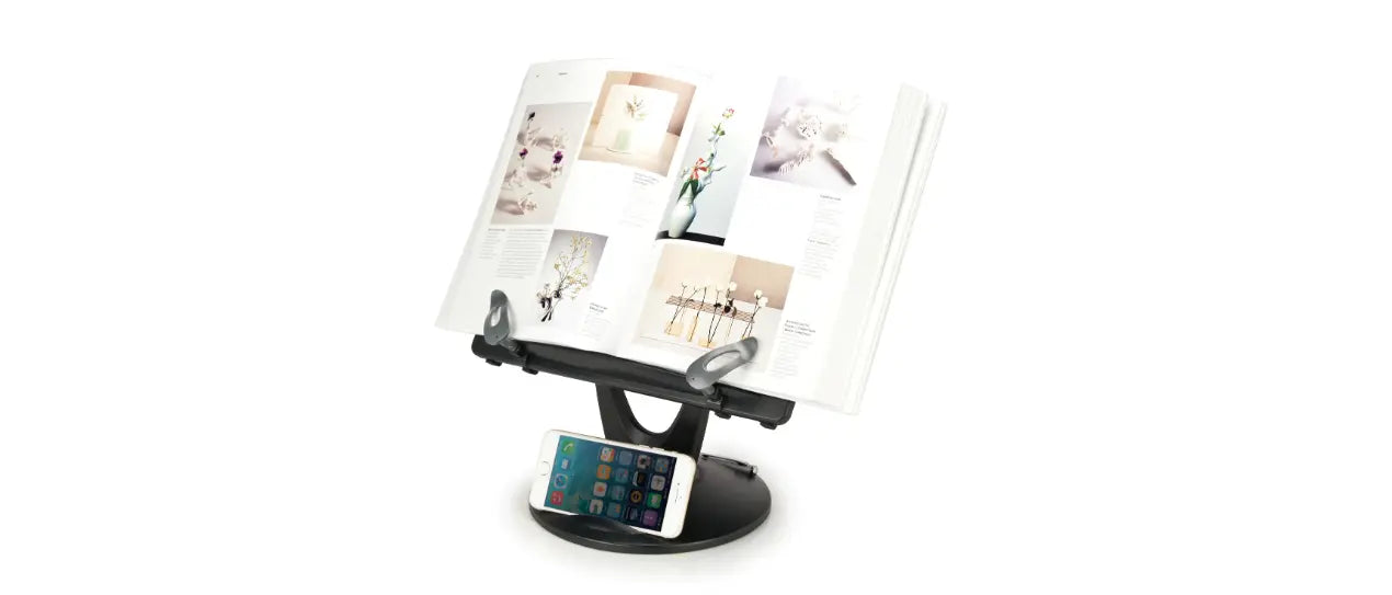 Library Copy Stations Ergo Book Copy Station with Swivel Weighted Base - Gonomix