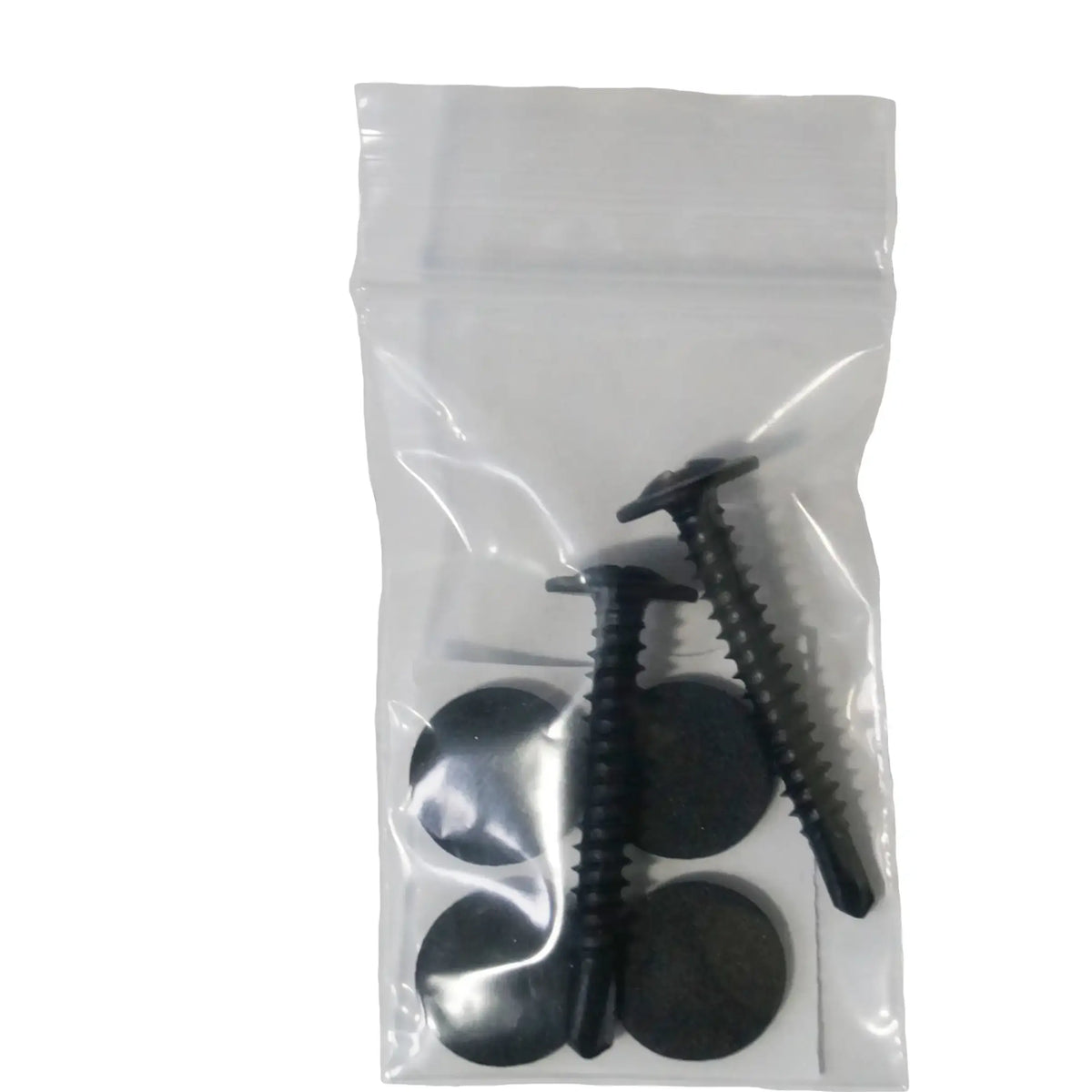 The screws and tools that you need to attach the basket to the hutch