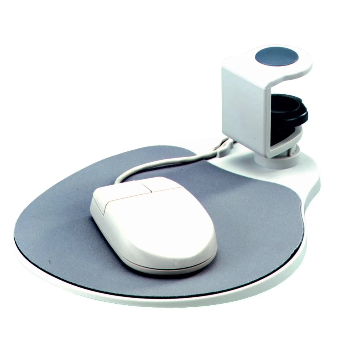 White Under-Desk Mouse Platform