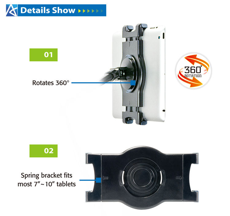 Universal Tablet Desk Clamp ViewStand