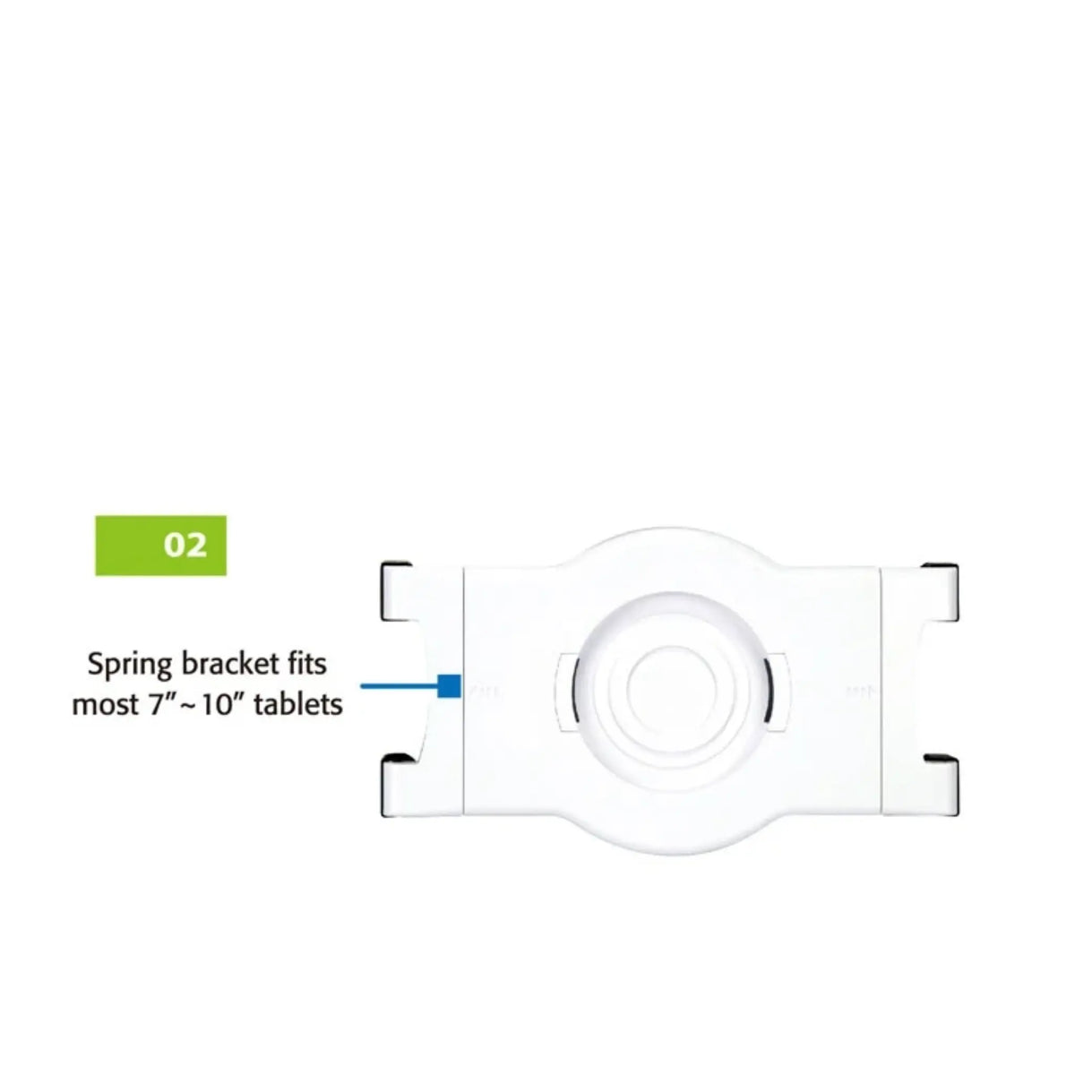 Spring Bracket feature of the 
Universal Tablet ViewStation