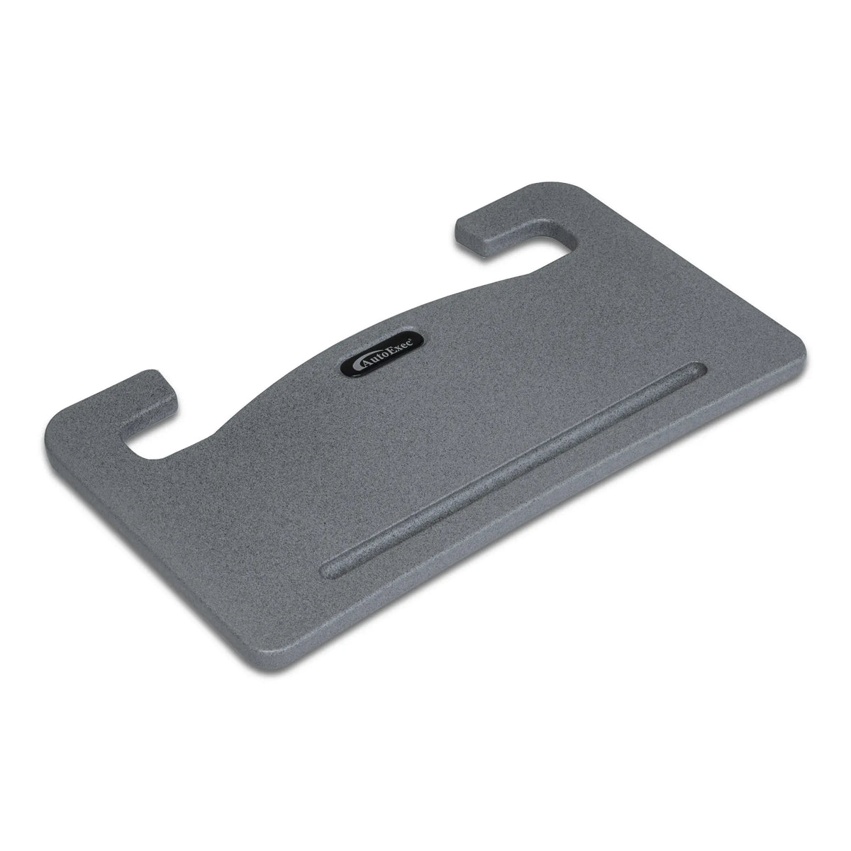 Gray plastic tool holder with a brand logo on a white background