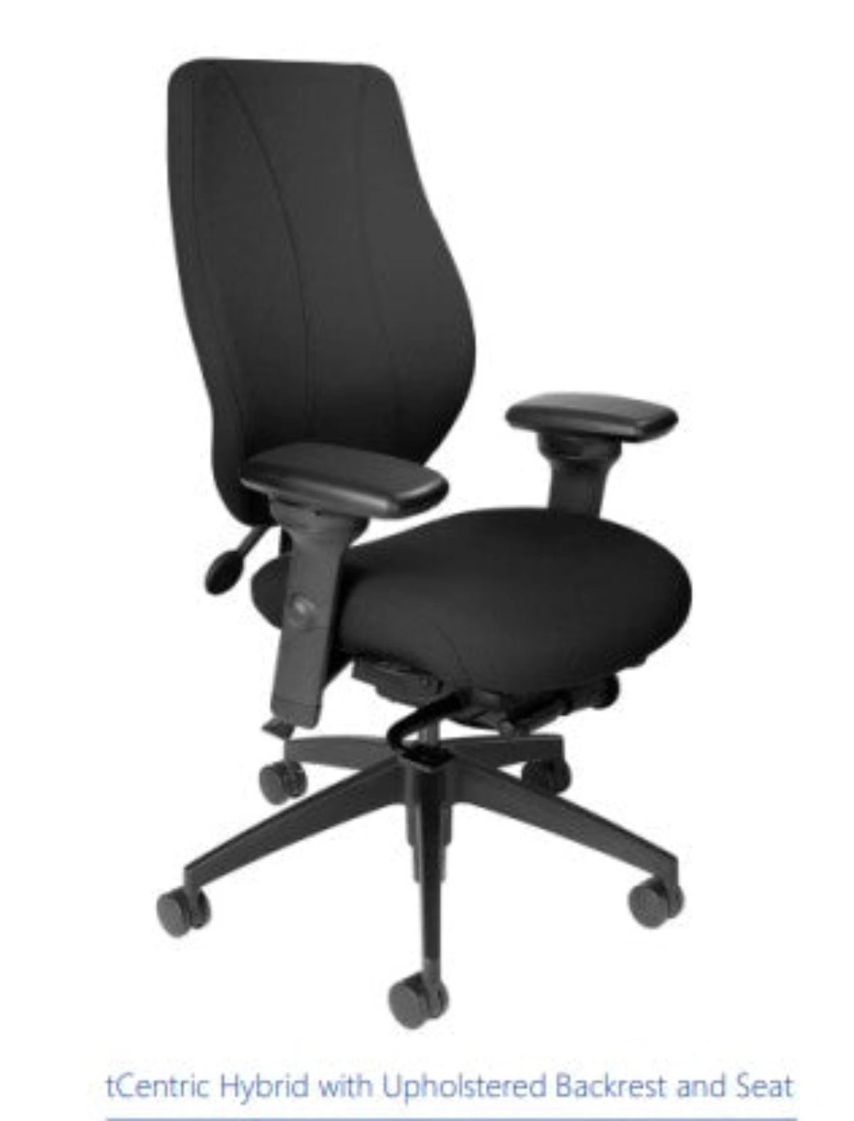 tCentric Hybrid Upholstered Backrest Multi Tilt Series Chair - Without Arms